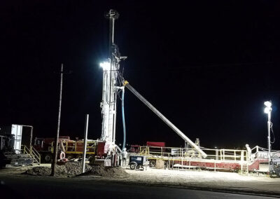 Water exploration drilling in Nevada.